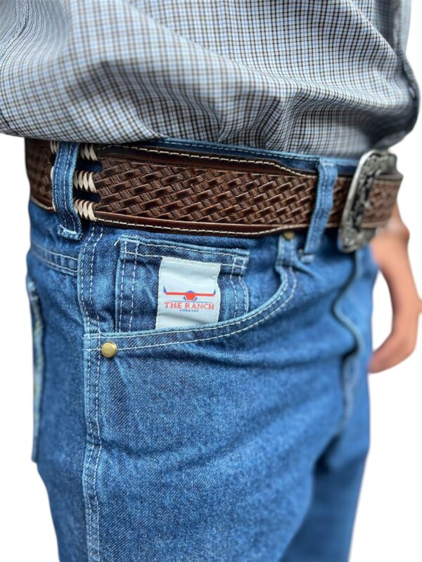 Calça jeans country The Ranch masculina bordada - Image 3